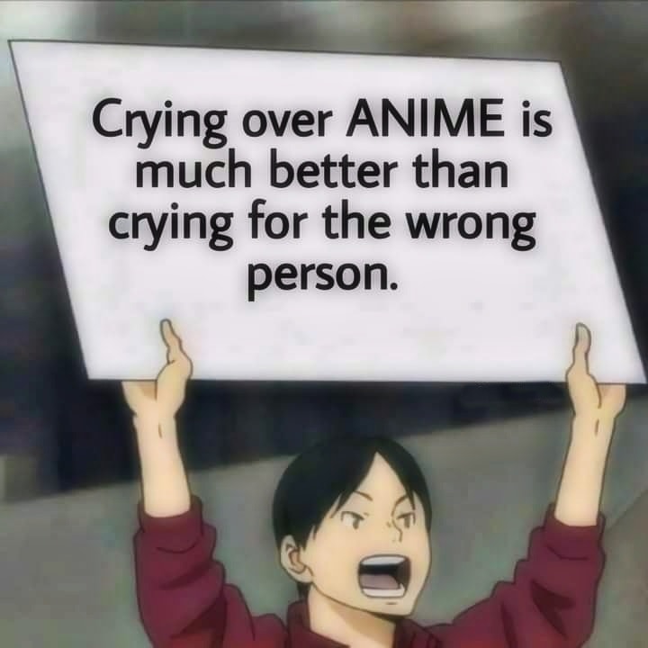 Crying over anime